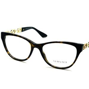 NEW ORIGINAL VERSACE VE3292 108 Havana Women's Eyeglasses 54mm 18 140